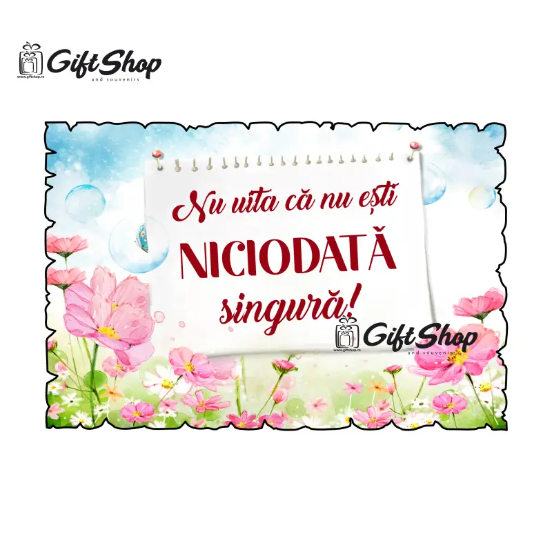 Nu uita ca nu esti niciodata singura, magnet frigider mgs0079v